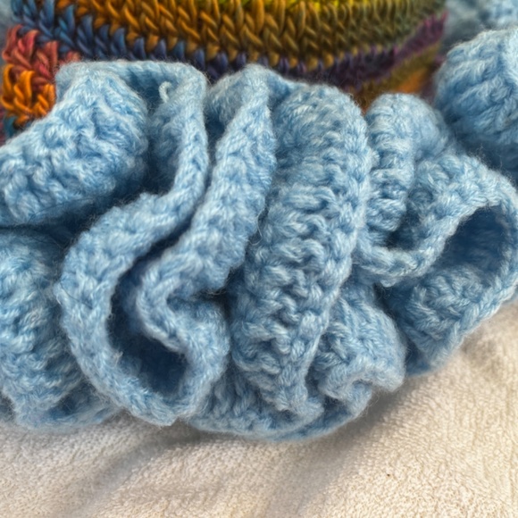 Handcrafted Crochet Ruffle Hat - Picture 2 of 3